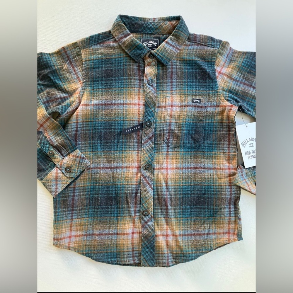 NWT Billabong Coastline Flannel Top